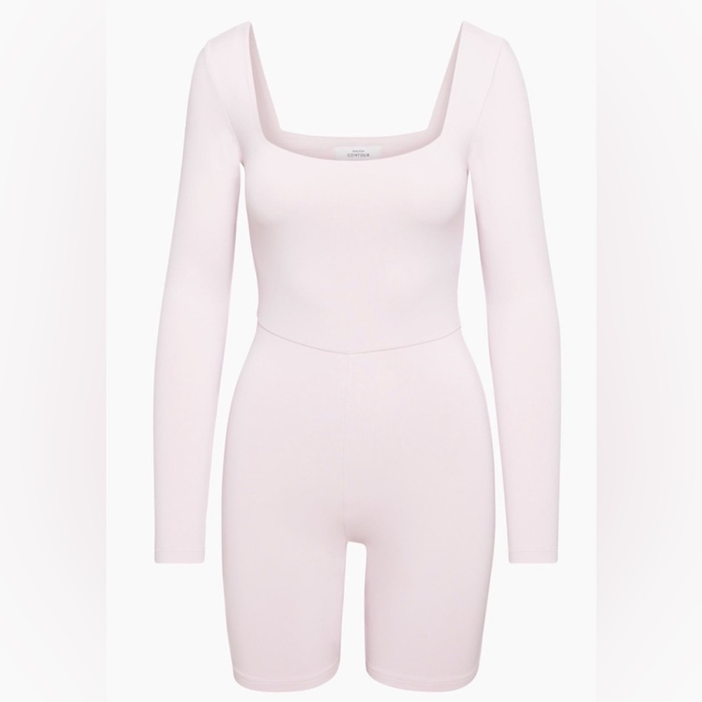 Aritzia Babaton Contour Squareneck Longsleeve Romper